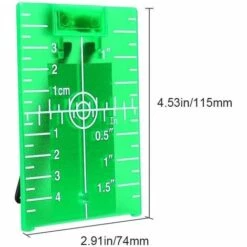 ABCRITAL TP01G Grünes Laserziel, Magnetisches Laserziel Mit Reflektoren, Zur Verwendung Mit Grünem Kreuzlinienlaser, Für Verbesserte Sichtbarkeit Grüner Laser -Angebote Fliesenleger-Werkzeug Store 41597256 4
