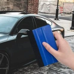 TRIOMPHE Kunststoff-Filz-Rand-Rakel - Auto-Rakel-Aufkleber Weiches Vinyl-Scheibentönungs-Auftragswerkzeug - 3,9 Zoll Weicher Filz-Schaber - 2 Stück -Angebote Fliesenleger-Werkzeug Store 41677233 4