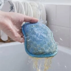 TRIOMPHE Geschirrschwämme Abwaschbar, 7 Doppelseitige Kratzfreie Kratzpads Der Antibakterielle Mikrofaser-Küchenschwamm Reinigt Effektiv Alle Oberflächen.Ideal Für Teller, Herde. -Angebote Fliesenleger-Werkzeug Store 41677710 3