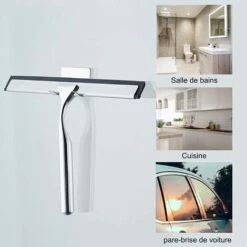 TRIOMPHE TRIO Duschabzieher Glasabzieher Edelstahl Duschabzieher Mit Wandhalterung Kein Bohren Für Badezimmer, Spiegel, Autofenster, Küchen, Fliesen 9 TRIOMPHE TRIO Duschabzieher Glasabzieher Edelstahl Duschabzieher Mit Wandhalterung Kein Bohren Für Badezimmer, Spiegel, Autofenster, Küchen, Fliesen -Angebote Fliesenleger-Werkzeug Store 41680128 5