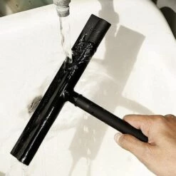 TRIOMPHE TRIO Duschabzieher Glasabzieher Haushaltswasser-Reinigungsabzieher [22m] Mit Halter, Für Dusche, Bad, Spiegel, Glasreinigung -Angebote Fliesenleger-Werkzeug Store 41680195 5