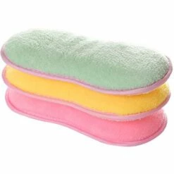 TRIOMPHE Antibakterielle Mikrofaser-Schwamm-Scheuerschwamm Doppelschwamm Für Nicht Scheuernde Schwämme, Ideal Für Antihaft-Pfannen