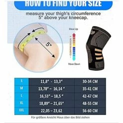 TRIOMPHE TRIP Knieorthese Für Damen Und Herren - Kniebandage- Für Fitness Und Fitness，M （1 Artikel） -Angebote Fliesenleger-Werkzeug Store 41680458 5