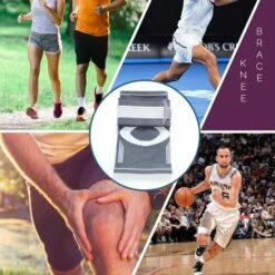 TRIOMPHE ADJUSTABLE TRIP Knieorthese (1 Einheit) – Knieschützer Für Fitnessstudio, Sport, Bodybuilding – Leicht, Elastisch Und Atmungsaktiv – Farbe Grau (Größe S) -Angebote Fliesenleger-Werkzeug Store 41680520 5