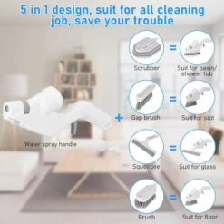 TRIOMPHE TRIO Rakelbürste Bodenrakel Duschglas, Badrakel Mit Drei Verschiedenen Reinigungsbürstenköpfen 7 TRIOMPHE TRIO Rakelbürste Bodenrakel Duschglas, Badrakel Mit Drei Verschiedenen Reinigungsbürstenköpfen -Angebote Fliesenleger-Werkzeug Store 41681105 3