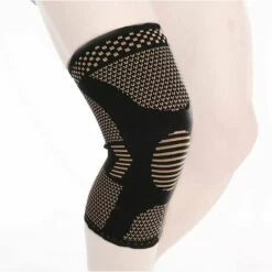 TRIOMPHE Sport-Knieschoner, Kupferfaser-Kompressionsknieschoner Für Basketball, Fußball, Badminton, Tennis, Laufen, Laufen (S)