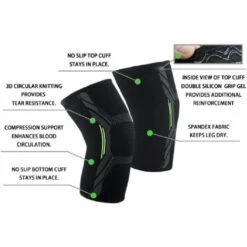 TRIOMPHE Ligament Kniebandage – Kniebandage Für Herren / Damen – Kniebandage Zur Linderung Von Knieschmerzen, Arthritis Knie, Meniskusriss, Gewichtheben Und Laufen – 2 Stück (M) -Angebote Fliesenleger-Werkzeug Store 41682751 4