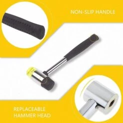 BETTERLIFE BETTE Gummihammer, Gummihammer Mit Doppelseitigem Werkzeug Für Heimwerkerprojekte, Handwerk, Tischler -Angebote Fliesenleger-Werkzeug Store 42063038 3