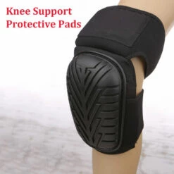 Meterk Kniebandage Schutzpolster Kniemanschette Kniebandage Kniebandage Knieschützer Mit Strapazierfähiger PVC-Kappe,Schwarz -Angebote Fliesenleger-Werkzeug Store 42476548 3