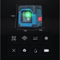 THSINDE Lasernivellier, 5M Selbstnivellierend Mit Zwei Lasermodulen (abwechselnd Einzel- Und Doppellinien), 360° Rotationslaser Mit Stativ, Schutzhülle 2 AAA Batterien -Angebote Fliesenleger-Werkzeug Store 42552836 4