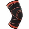 HAPPYSHOPPING Basketball Knieorthese Pads Sport Kniemanschette Mit Bandage Atmungsaktiver Knieschutz Protektor,S
