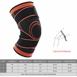 HAPPYSHOPPING Basketball Knieorthese Pads Sport Kniemanschette Mit Bandage Atmungsaktiver Knieschutz Protektor,S -Angebote Fliesenleger-Werkzeug Store 43159885 3