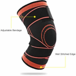 HAPPYSHOPPING Basketball Knieorthese Pads Sport Kniemanschette Mit Bandage Atmungsaktiver Knieschutz Protektor,S -Angebote Fliesenleger-Werkzeug Store 43159885 4