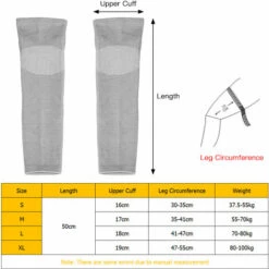 HAPPYSHOPPING Winter Warm Knieorthese Pads Lange Knie Ärmel Thermo Beinwärmer Sport Kniebandage,S, Grau -Angebote Fliesenleger-Werkzeug Store 43163586 4