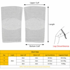 HAPPYSHOPPING Winter Warm Knieorthese Pads Selbsterwärmende Kniemanschette Thermischer Beinwärmer Sport Knieschützer,S, Schwarz -Angebote Fliesenleger-Werkzeug Store 43170239 3