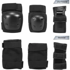 HAPPYSHOPPING 6 In 1 Kinder/Erwachsene Knieschützer Ellenbogenschützer Handgelenkschützer Sport Schutzausrüstung Set Für Radfahren Skateboard Rollschuhlaufen,S -Angebote Fliesenleger-Werkzeug Store 43170719 5