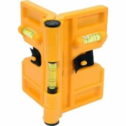 VOREL Pfostenwasserwaage Winkelwasserwaage Magnetisch 3 Libellen Flügel-Balken-Winkel-Wasserwaage 135mm -Angebote Fliesenleger-Werkzeug Store 43275551 4