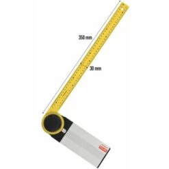 TOOLTRADERS Winkelmesser Winkelmaß Zimmermannswinkel Schreinerwinkel Länge 350mm 350mm -Angebote Fliesenleger-Werkzeug Store 43275591 3