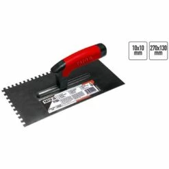 YATO Glättekelle Gezahnt In 3 Ausführungen Putzkelle 270x130 Mm 270x130mm, 10x10mm