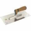 TRIUSO PREMIUM Glättekelle Aus Edelstahl Mit Ergonomischem Korkgriff 130 X 280 Mm