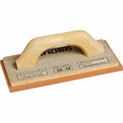 TRIUSO PREMIUM Mehrschicht-Holz-Reibebrett Mit Rotem 18 Mm Schwammgummibelag 140 X 230 Mm