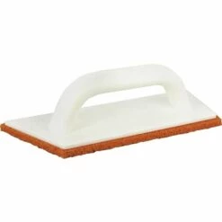 TRIUSO Kunststoff-Fummelbrett 80 X 260 Mm Mit Rotem 10 Mm Schwammgummibelag