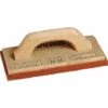 TRIUSO PREMIUM Mehrschicht-Holz-Reibebrett Mit Rotem 18 Mm Schwammgummibelag 140 X 280 Mm
