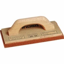 TRIUSO PREMIUM Mehrschicht-Holz-Reibebrett Mit Rotem 18 Mm Schwammgummibelag 140 X 280 Mm