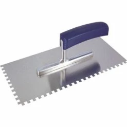 TRIUSO PREMIUM Glättekelle Aus Edelstahl Mit Gebogenem Griff Für Linkshänder Zahnung 6 Mm -Angebote Fliesenleger-Werkzeug Store 43362153 4