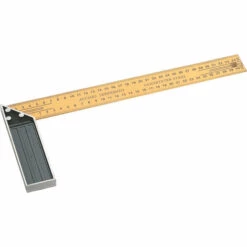 TRIUSO Tischlerwinkel Mit Alu Schenkel Und Gelbem Stahlblatt 300 Mm