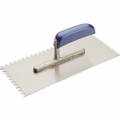 TRIUSO PREMIUM Glättekelle Aus Bandstahl Mit Gebogenem Griff Zahnung 4 Mm -Angebote Fliesenleger-Werkzeug Store 43363116 3