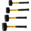 MARKENLOS 4 Tlg Set Gummihammer 370 / 500 / 700 / 1200 Gramm Hammer Ausbeulhammer Gummi