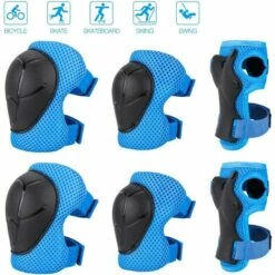 ECHOO Kinder-Knieschoner Set Mit 6 Kinder-Knieschützern Für Skateboard-Scooter Rad-Scooter