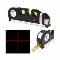 ECHOO Wasserwaage 4 In1 Wasserwaage Level Lineal Mit Kreuzlinien Bandmaß Lineal Multifunktions Wasserwaage Kleinvertikale 45° Und Selbstnivellierend Mit Light Mit Drei Kleine Wasserwaagen -Angebote Fliesenleger-Werkzeug Store 43451182 3