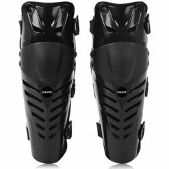 HAPPYSHOPPING 1 Paar Motorrad Knieschoner Motorsport Knieschützer Knieschützer Kniekappenschutz Hosenträger,Schwarz