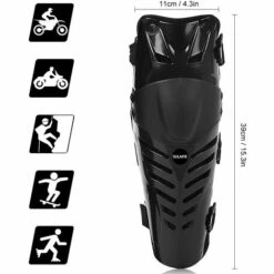 HAPPYSHOPPING 1 Paar Motorrad Knieschoner Motorsport Knieschützer Knieschützer Kniekappenschutz Hosenträger,Schwarz -Angebote Fliesenleger-Werkzeug Store 43631473 4