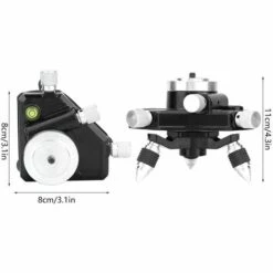 SUN FLOWERDE 360 ° Lasernivellierhalterung 360 Grad Aluminiumlegierung Standard Stativhalterung Mit 1/4 "Gewinde Lasernivellierwerkzeug Für Lasernivellier -Angebote Fliesenleger-Werkzeug Store 43704452 4