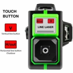 SUN FLOWERDE 3D 12 Linien Grünes Licht Laserebene Horizontales Vertikales Linienkreuz Hochpräzise Wasserdicht Selbstausgleichend Indoor Outdoor Wiederaufladbares Wandboden-Decken-Nivellierinstrument + Auf Dem Wandregal -Angebote Fliesenleger-Werkzeug Store 43714205 4