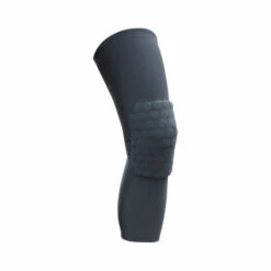 THSINDE Premium Knieschoner Mit Schaumstoffkissen Technologie Aus Atmungsaktivem Gewebe Für Volleyball, Handball, Mountainbiking,Größe M (110-130kg) Lang - Schwarze Waben-Knieschoner (Einzelpackung)