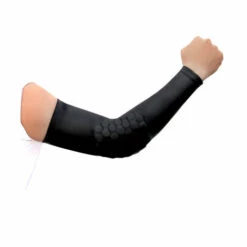 THSINDE 1 Stück Ellbogenschoner Torwart Mit Dicken Schwammpolstern, Shooter Arm Sleeve, Armschutz Für Basketball Fußball Volleyball,Schwarz, Größe L (130-150 Pfund)