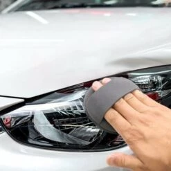 ASUPERMALL 5 Stuck Mikrofaser-Wachs-Applikator 4 Zoll Runder Autopflege-Taschenschwamm Mit Elastischem Fingerband Wachs-Applikator Fur Autos Wachs-Applikator Schaumschwamm -Angebote Fliesenleger-Werkzeug Store 44189389 3