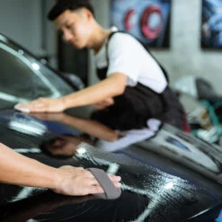 ASUPERMALL 5 Stuck Mikrofaser-Wachs-Applikator 4 Zoll Runder Autopflege-Taschenschwamm Mit Elastischem Fingerband Wachs-Applikator Fur Autos Wachs-Applikator Schaumschwamm -Angebote Fliesenleger-Werkzeug Store 44189389 4