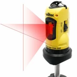 WILTEC Kreuzlinienlaser Selbstnivellierend Mit Stativ 1,2 M Zum Vermessen Von Winkeln Und Flächen -Angebote Fliesenleger-Werkzeug Store 4439115 3