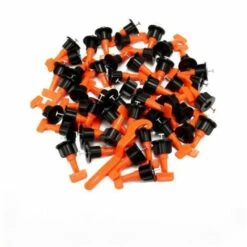 THSINDE 100pcs T-Lock-Fliesenklemme Nivelliersystem Bodenfliese Wand Bodenfliesen-Nivellierwerkzeug