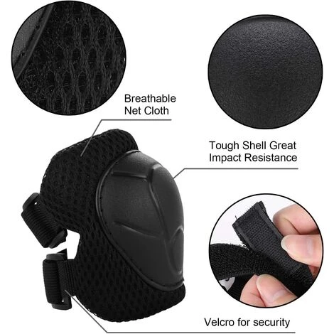 BRIDAY Sportausrüstung Kinderschutz 6 Stk. Handgelenkschutz Ellenbogen Knieschoner 2 BRIDAY Sportausrüstung Kinderschutz 6 Stk. Handgelenkschutz Ellenbogen Knieschoner – Bild 2