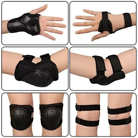 BRIDAY Sportausrüstung Kinderschutz 6 Stk. Handgelenkschutz Ellenbogen Knieschoner 5 BRIDAY Sportausrüstung Kinderschutz 6 Stk. Handgelenkschutz Ellenbogen Knieschoner – Bild 5