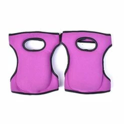 Kueatily Paar Garten-Knieschützer Aus Weichem Schaumstoff Mit Doppelten Riemen Für Die Gartenreinigung, Bodenreinigung – Lila