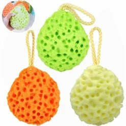 Kueatily 3 Badeschwamm Mit Wabenstruktur