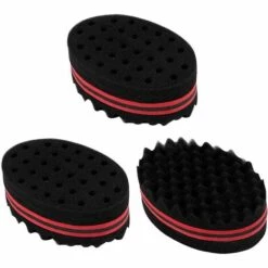 Kueatily 3 Stück Schwammhaarbürste, Schwammhaarbürste, Styling-Werkzeuge