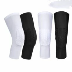 THSINDE Lange Knieschützer Atmungsaktive Schutzpolster Unterstützung Sportsicherheit Knieschützer